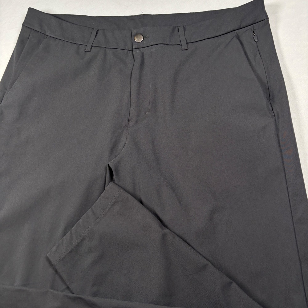 Lululemon Commission Pants Men 38 Black ABC Tech Chino Trouser 31 Inseam